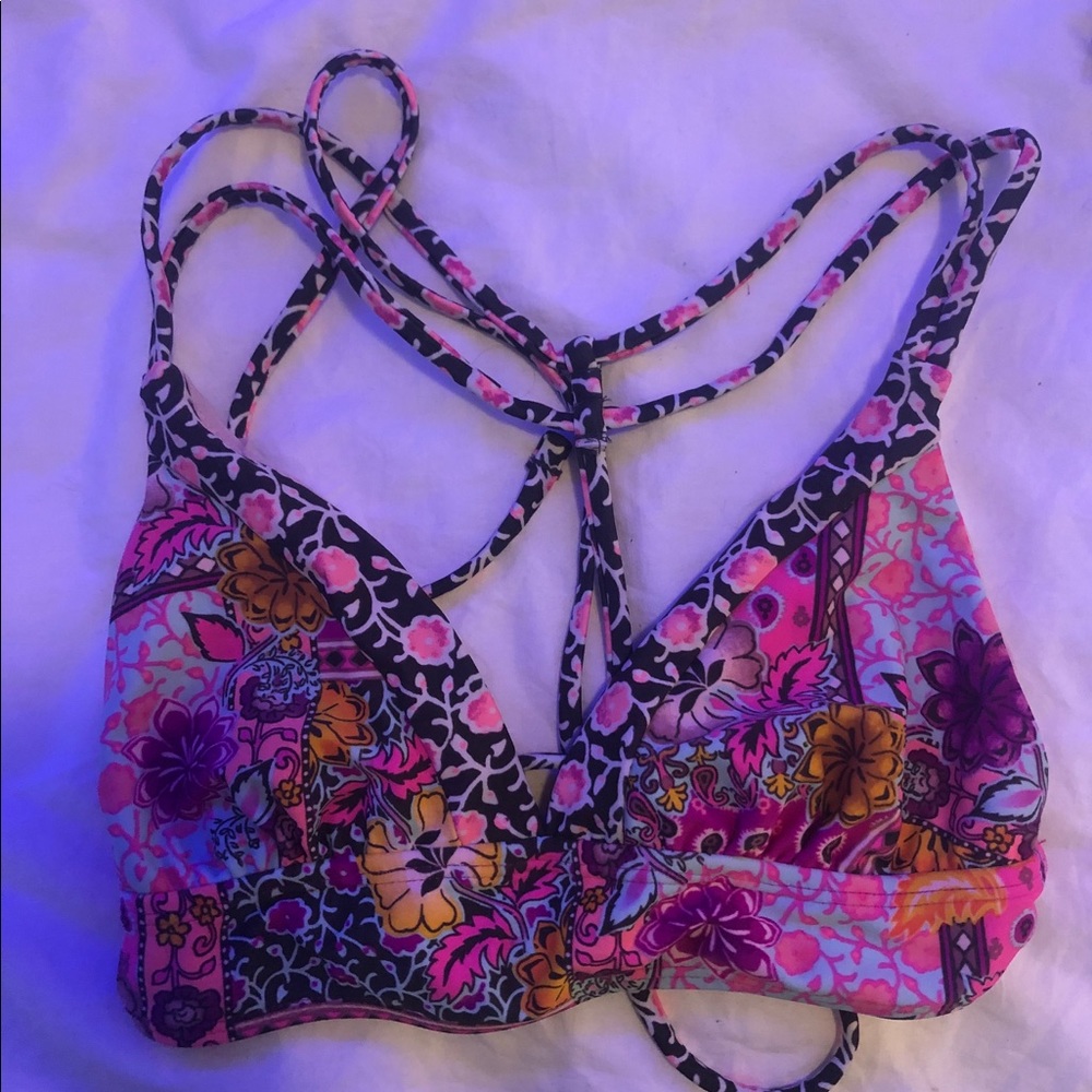Paisley floral bikini top